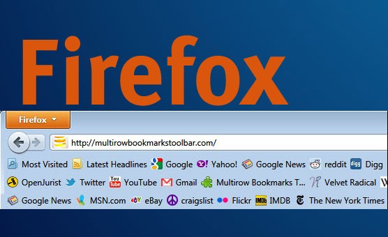 Multirow Bookmarks Toolbar Plus: Lesezeichen-Leiste mehrzeilig unter Firefox